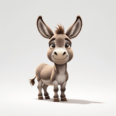 Obraz premium donkey cartoon illustration