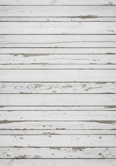 Obraz premium Distressed white wooden planks for rustic backgrounds and presentations