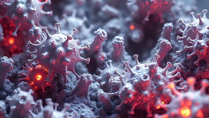 Microscopic battlefield where silver immune cells consume crystalline plaque formations.