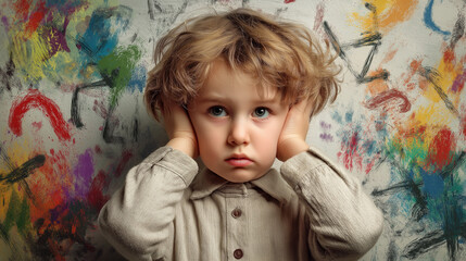 Disruptive, Impulse-Control, and Conduct. Disorders Depicting Emotional Turmoil and Behavioral Challenges. Global Developmental Delay, Intellectual Developmental Disorder - Children Mental Health