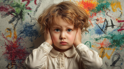 Disruptive, Impulse-Control, and Conduct. Disorders Depicting Emotional Turmoil and Behavioral Challenges. Global Developmental Delay, Intellectual Developmental Disorder - Children Mental Health