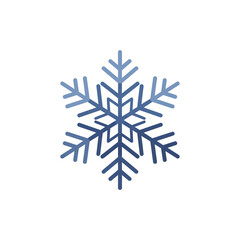 Simple Gradient Color Snowflake Winter Holiday Season Decoration Element