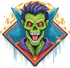 Cyberpunk Zombie Portrait