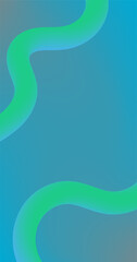 Background with Fluid Curve and Green Blue Gradient Copy Space