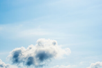 夏の青空と日差しに輝く夏の雲99