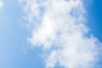 夏の青空と日差しに輝く夏の雲107