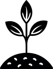 Sprout with Seeds Icon