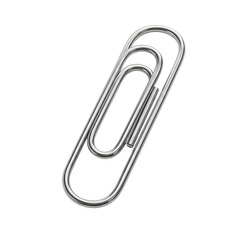 Paperclip Icon: Metallic, Minimalist Design Element for Website and Branding