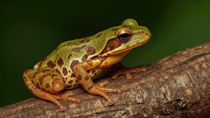 Fototapeta premium Hylidae family tree frog inhabiting various regions in South America