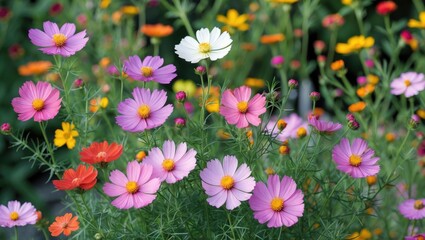 Obraz premium Mexican Aster: The Beautiful Garden Cosmos