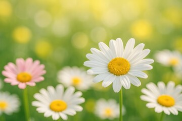 Fototapeta premium Colorful Flowers Emit a Fresh and Uplifting Aura