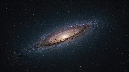 Using a DSLR and an 80mm refractor telescope, a galaxy was imaged with an exposure time close to 60 minutes.