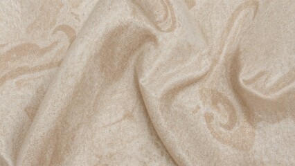 Obraz premium Close-up view of coarse beige fabric texture