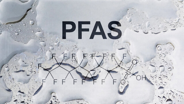 PFAS, PFOS and PFOA dangerous synthetic substances used in products and materials. Perfluoroalkyl and Polyfluoroalkyl Substances PFAS
