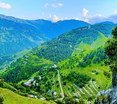 Beautiful Green Village Landscape - Surjal, Galiyat, KPK Pakistan 