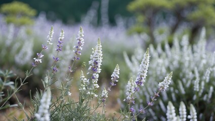 Tiny white flowers of the Japanese pieris shrub, part of the Ericaceae family, native to Japan
