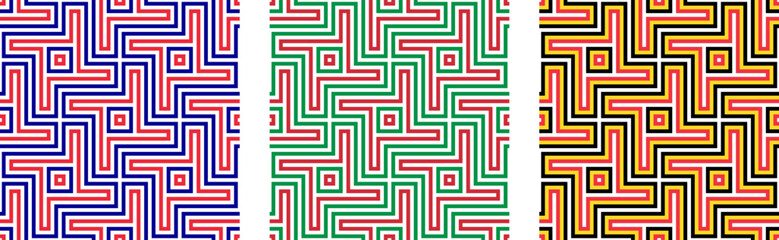 france, italy and belgium flag line pattern. geometric background for decoration and etc. vector illustration