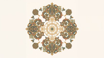 Decorative geometric motifs like fractals, pentagrams, astrology symbols, seals, tags, talismans, and runes