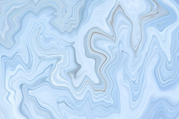 Fototapeta premium Marble rock texture blue ink pattern liquid swirl paint white dark that is Illustration background for do ceramic counter tile silver gray that is abstract waves skin wall luxurious art ideas concept.