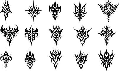 Tribal Tattoo Design tribal tattoo, abstract tattoo, black ink tattoo, arm  vector bundle