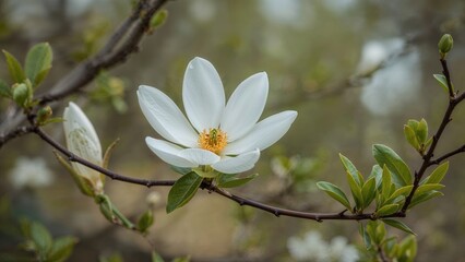 Fototapeta premium Magnolias in the season of bloom