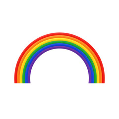 Pixel Art Rainbow: Vibrant Spectrum, Colorful Arc, Digital Illustration