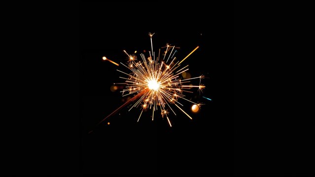 Firework sparkler isolated overlay in PNG - Powered by Adobe