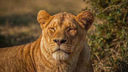 Obraz premium Lion in repose