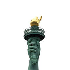 Statue of Liberty Torch: Iconic Pixel Art Landmark