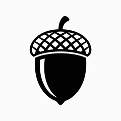 vector illustration of an acorn