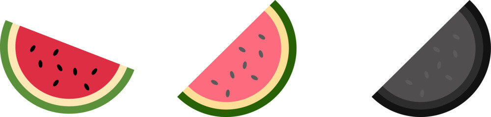 watermelon vector illustration