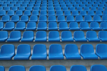 Naklejka premium Audience seating arrangements in a large arena