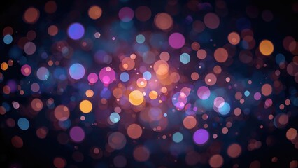 Bright multicolored stars and bokeh lights background