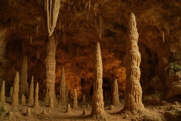 Mineral Deposits in Caves: Rising and Hanging Structures