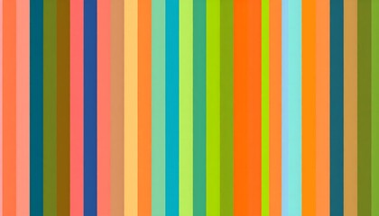 A vibrant and colorful background featuring vertical stripes in various shades of green, orange, blue, and brown.