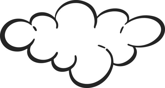 Soap foam with bubbles. Bath suds outline illustration. Abstract funky playful design element. Shampoo fizzy cloud