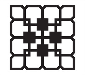 Obraz premium Square Abstract Pattern Vector