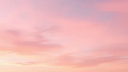 Soft baby pink clouds in the sky © AkuAku