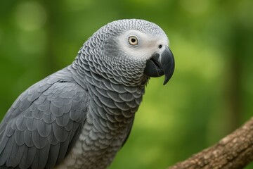 Fototapeta premium Close-up shot of an elegant grey bird