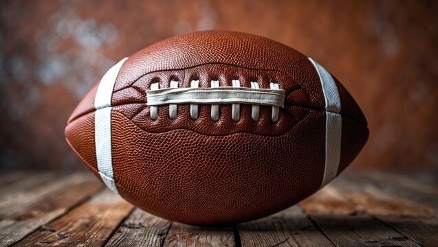Retro leather football for American football games