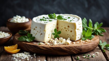 Soft and crumbly cheese variety popular in Mediterranean cuisine