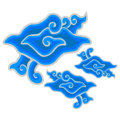 Illustration of Batik Mega Mendung