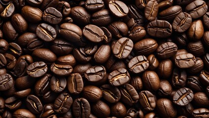 Naklejka premium Pure coffee beans with no background