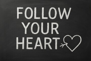 Creative chalk illustration - Listen to your inner voice