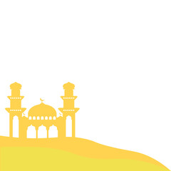 Illustration Of Mosque Shilhouette 