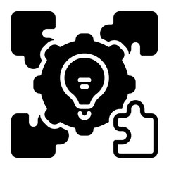 Logic icon, glyph icon style