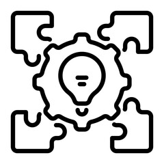 Logic icon, line icon style