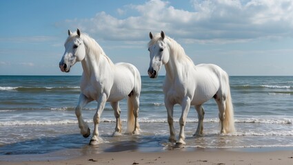 Well-Known Equine Figures with White Coats