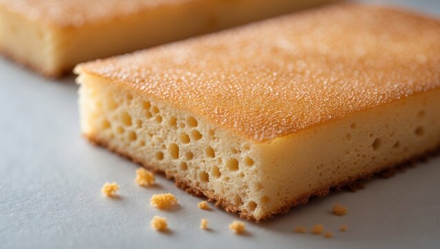 Close-up shot of the outer layer of a cake