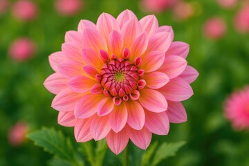 Obraz premium Close-up shot of a multicolored floral bloom
